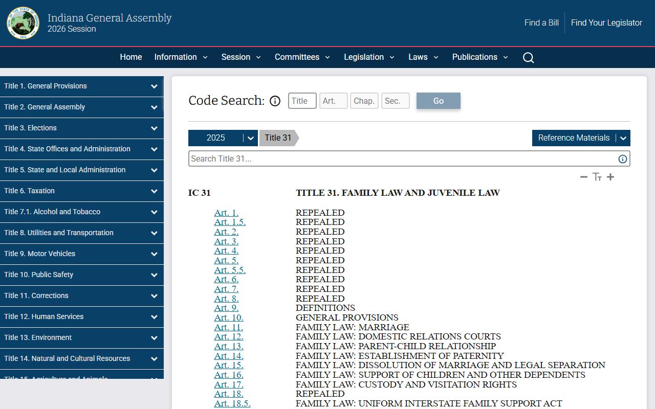 Tipton County divorce records Indiana family law statutes